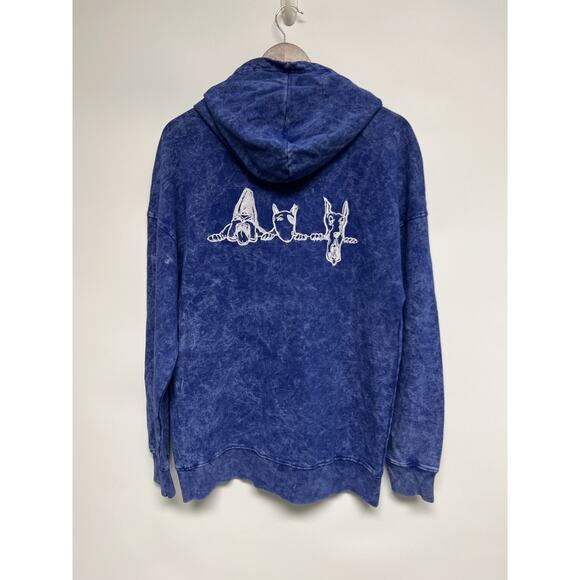 NWT Dogg Supply by Snoop Dogg Mens Tie Dye Hoodie Sweatshirt Small Royal Blue - Picture 11 of 16